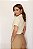 CAMISA SOCIAL FEMININA MANGA CURTA OFF WHITE - Imagem 2