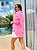 CAMISA FEMININA OVERSIZED GOLA TRADICIONAL EM VISCOLINHO ROSA PRIMAVERA - Imagem 2