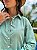 CAMISA FEMININA OVERSIZED GOLA TRADICIONAL EM VISCOLINHO AQUAMARINE - Imagem 3