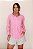 CAMISA FEMININA GOLA V EM VISCOLINHO ROSA PRIMAVERA - Imagem 1