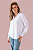 CAMISA FEMININA OVERSIZED GOLA TRADICIONAL EM VISCOLINHO BRANCA - Imagem 1