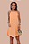VESTIDO LENÇO CHIC COR LARANJA BABY - Imagem 1