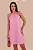 VESTIDO LENÇO CHIC COR ROSA PRIMAVERA - Imagem 1