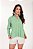 Camisa Feminina Oversized Gola Tradicional em Viscolinho cor Verde Menta - Imagem 7