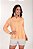 Camisa Feminina Oversized Gola Tradicional em Viscolinho cor Laranja Baby - Imagem 1