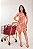 Vestido Curto Lenço Chic estampa Flame Rosé - Imagem 4