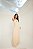 Vestido longo Aura Tomara que Caia Lurex Dourado cor Off White - Imagem 4