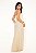 Vestido longo Aura Tomara que Caia Lurex Dourado cor Off White - Imagem 2
