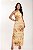Vestido longo Fenda estampa Ouro do Mar - Imagem 1
