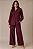Conjunto Santorini Linho Cor Marsala - Imagem 1