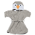 Roupão Atoalhado Kids Pinguim - Imagem 1