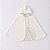 Poncho Dupla Face - de 0 a 4 anos - Rosas Poá Off White - Imagem 1