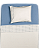 Lençol de Mini Berço Malha - Listrado Azul - Imagem 1