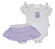 Conj. Body Manga Curta com Saia Off White Laço  #SEMANADOBODY - Imagem 2