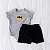 Conj. Body Manga Curta com Shorts BATMAN - Imagem 2