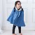 Poncho Dupla Face  -  de 4 a 8 anos - Listrado Azul - Imagem 1