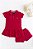 Vestido com Shorts Luxo - Vermelho - Imagem 3