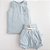 Conj. Regata com Shorts Luxo - Azul - Imagem 1