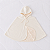 Poncho Dupla Face - de 0 a 4 anos - Gardênia Off White - Imagem 1
