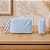 Necessaire Porta Lenço Umedecido - Atoalhado Azul - Imagem 4