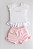 Blusinha com Shorts Laço - Laços Rosa - Imagem 1
