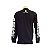 CAMISETA MASCULINA MANGA LONGA CAPITAL INICIAL TRIBAL PRETA - Imagem 2