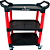 Carrinho 3 Prateleiras para Detailer/Mecânico Vermelho Sigma Tools - 0699990060 - Imagem 1