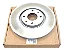 Par de Disco de Freio Dianteiro Original Citroen C3 Aircross C4 (4249J6) - Imagem 3