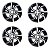 | Jogo 04 Rodas Liga Leve Aro 16 4 Furos C3 Picasso Aircross Original 96748549XY - Imagem 1
