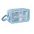Bolsa Necessarie Transparente com Azul - Organizadora impermeável -  Washbag - Imagem 1