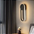 Arandela Parede LED Preta Metal 16w 3000K - DCB015074D - Imagem 2