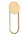 Arandela Parede LED Dourada Metal 16w 3000K - DCB01607D - Imagem 2