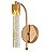 Arandela Parede Dourado Cristal 10x24cm 5W 3000K - DCB02109D - Imagem 1