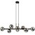 Pendente Abaporu Preto Fume 34x110x28CM 8XG9 200W HL004B - Imagem 1