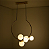 Pendente Lustre Nero Dourado 60x30x69cm 5xG9 50W - MM002G - Imagem 2