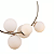 Pendente Lustre Nero Dourado 60x30x69cm 5xG9 50W - MM002G - Imagem 4