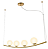Pendente Lustre Oscar Dourado 12x100x17cm 4xG9 100W - HP002 - Imagem 1