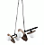 Pendente Lustre Ibira Nude 22x68.5x31cm 4xG9 100W - HL011 - Imagem 2
