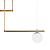 Pendente Lustre Cae Dourado 153x15x130cm 3xG9 21W - DW007 - Imagem 3