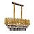 Pendente Lustre 76x26x28cm 8xE14 Metal Cristal - DCD00455D - Imagem 1