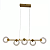 Pendente Lustre Oggi Dourado 101x15x38cm 10xG9 - Oc015 - Imagem 1