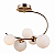 Pendente Lustre Nero Dourado 49x28x52cm 5xG9 Mm001g - Imagem 1