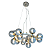 Pendente Lustre Halo Niquelado 56x24cm 15xG9 JO004NK - Imagem 2