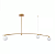 Pendente Lustre Calder Dourado 106x15x133cm 3xG9 - DW003 - Imagem 1