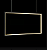 Pendente Lustre TEC Preto 30x60x2cm 32W 3000K - GD016B - Imagem 4