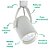 Spot p/ Trilho Usual 1xPar20 E27 Branco Metal - SKY-012BR - Imagem 4