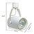 Spot p/ Trilho Usual 1xPar20 E27 Branco Metal - SKY-012BR - Imagem 5