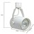 Spot p/ Trilho Usual 1xPar30 E27 Branco Metal - SKY-013BR - Imagem 5