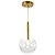 Pendente Lustre Filó Bronze 18x33.5cm 1xG9 - RZ006 - Imagem 1