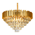 Pendente Lustre 72×43cm 15xE14 Dourado Cristal DCD00459D - Imagem 1